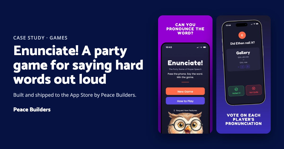Enunciate!: a party game for saying hard words out loud